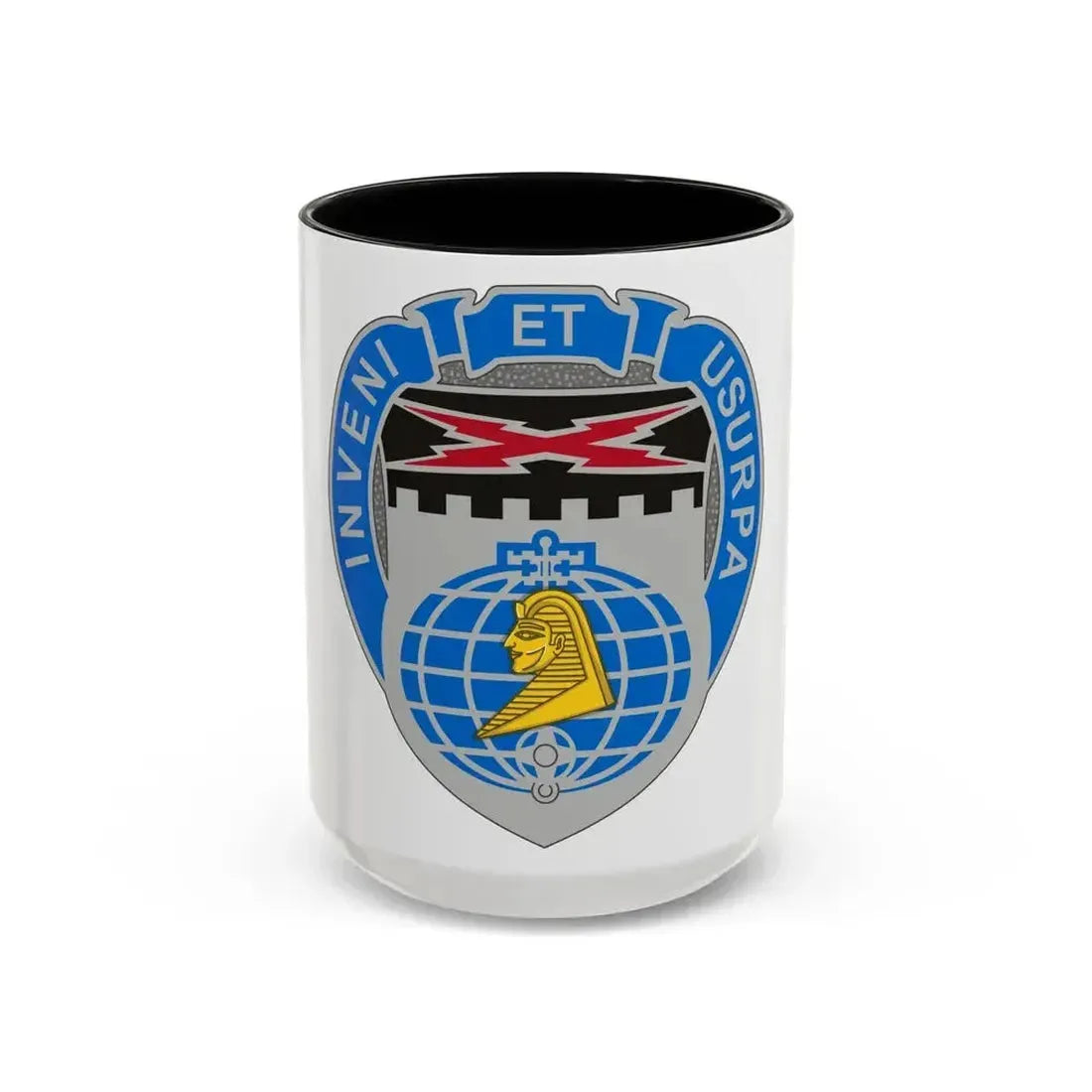338 Military Intelligence Battalion (U.S. Army) Accent Coffee Mug 15oz Black - Go Mug Yourself