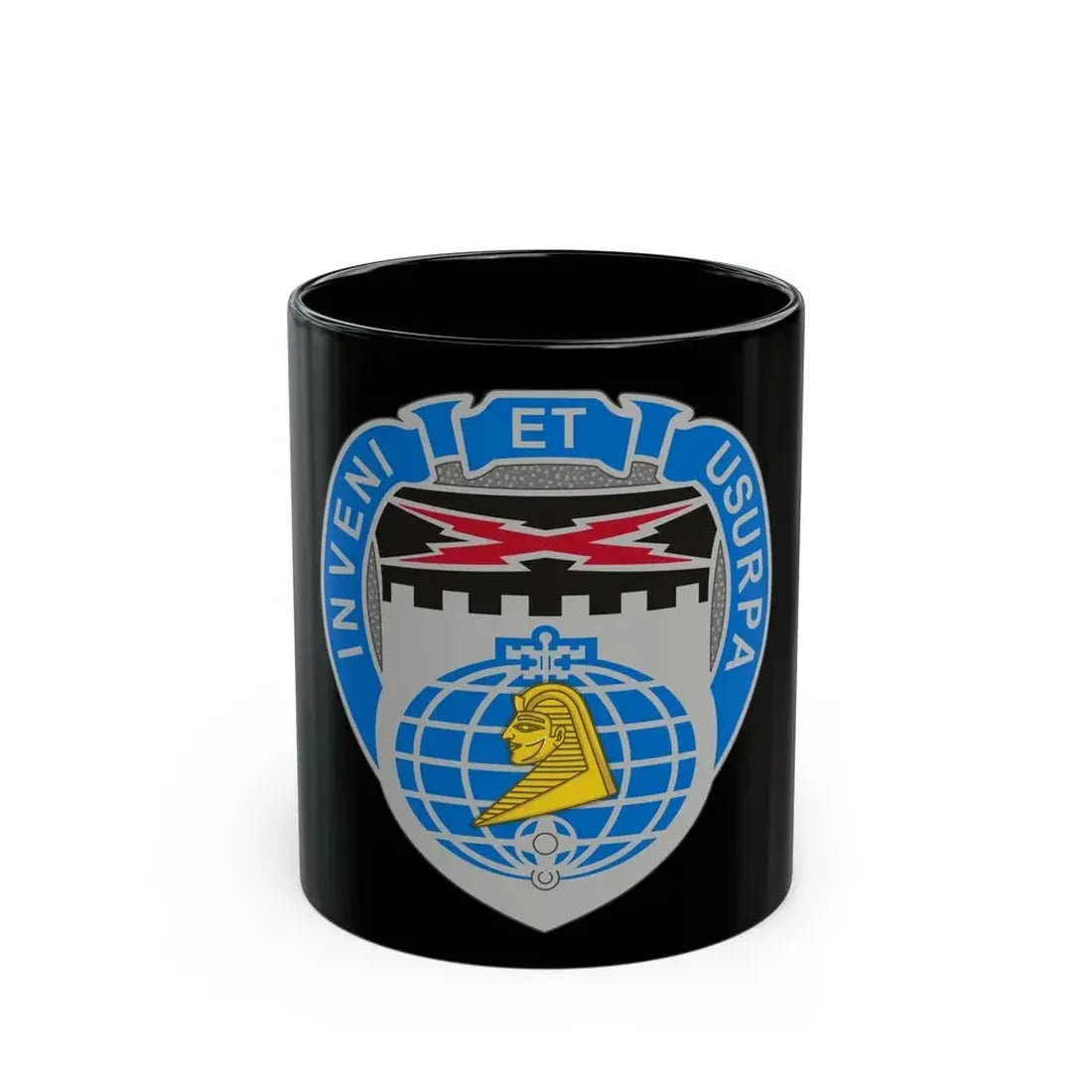 338 Military Intelligence Battalion (U.S. Army) Black Coffee Mug 11oz - Go Mug Yourself