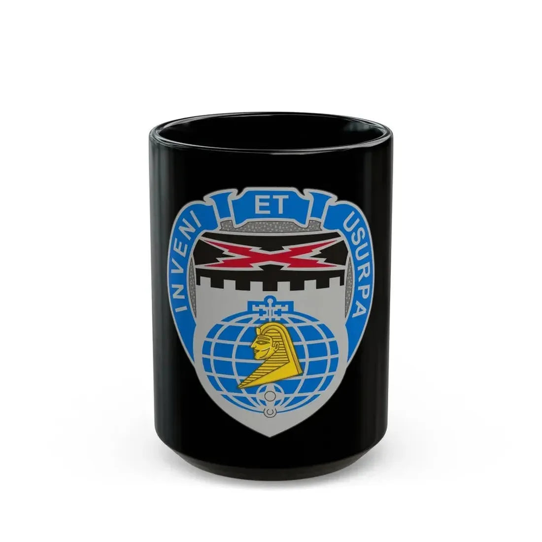 338 Military Intelligence Battalion (U.S. Army) Black Coffee Mug 15oz - Go Mug Yourself