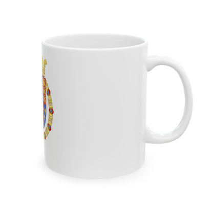 Coat of Arms of Philip II of Spain, English King Consort-Spanish Variant (1556-1558) - White Coffee Mug