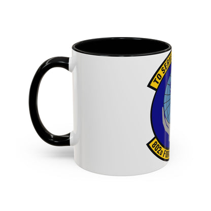 802d Force Support Squadron (U.S. Air Force) Accent Coffee Mug