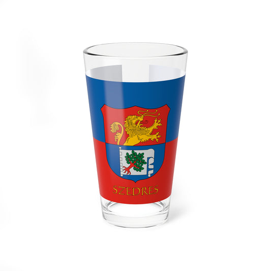 Flag of Szedres (Hungary) Pint Glass 16oz