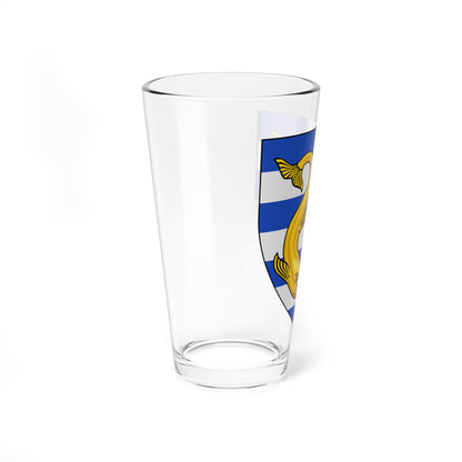 Stema Județului Tulcea (Oman) (Coat of Arms) Pint Glass 16oz