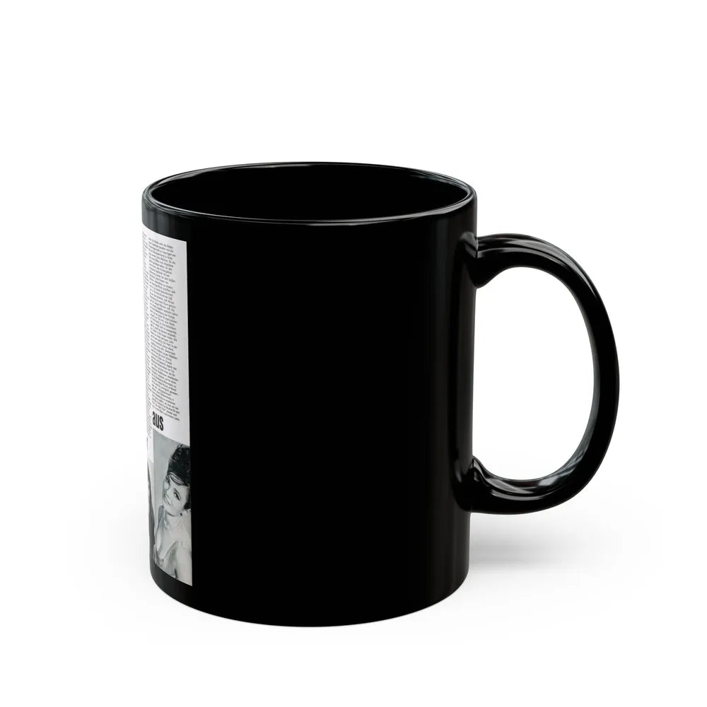 Gila Golan #184 (Vintage Female Icon) Black Coffee Mug-Go Mug Yourself