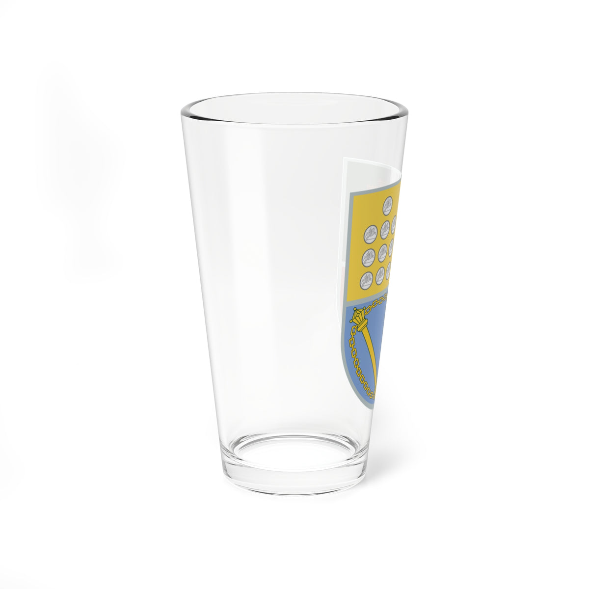 Escudo Heraldico de la Casa de Davila (Dominica) (Coat of Arms) Pint Glass 16oz