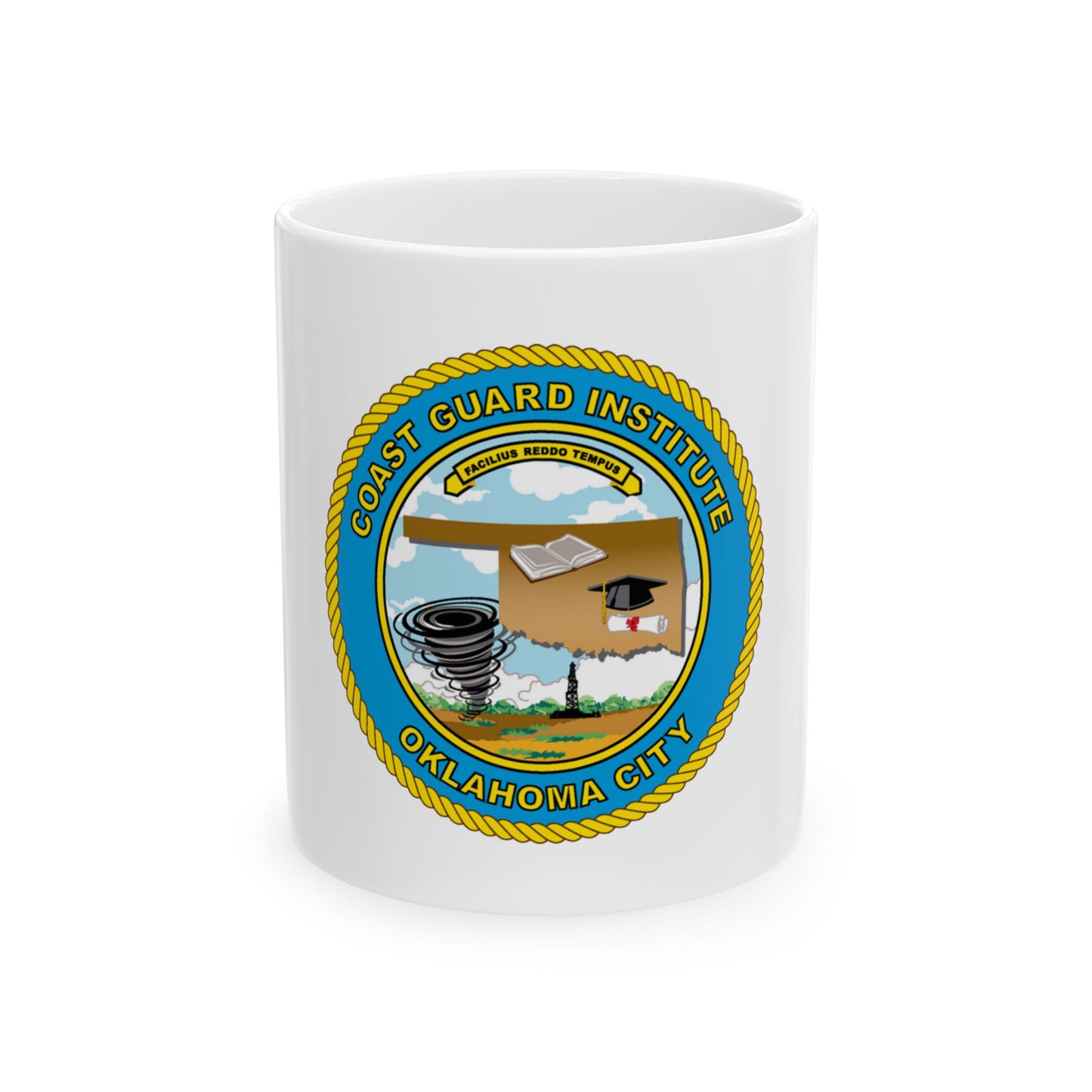 USCG Institute Oklahoma City (U.S. Coast Guard) White Coffee Mug