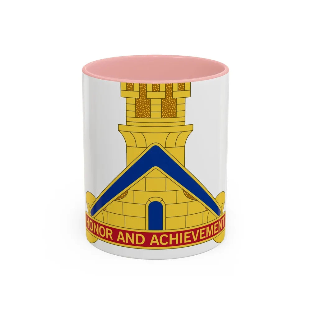 339 Engineer Battalion (U.S. Army) Accent Coffee Mug-11oz-Pink-Go Mug Yourself