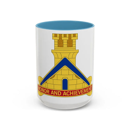 339 Engineer Battalion (U.S. Army) Accent Coffee Mug-15oz-Light Blue-Go Mug Yourself