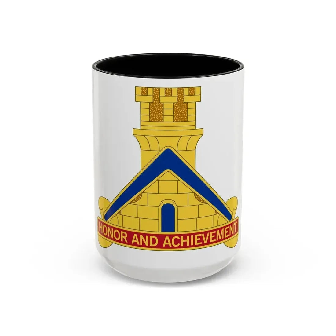 339 Engineer Battalion (U.S. Army) Accent Coffee Mug 15oz Black - Go Mug Yourself