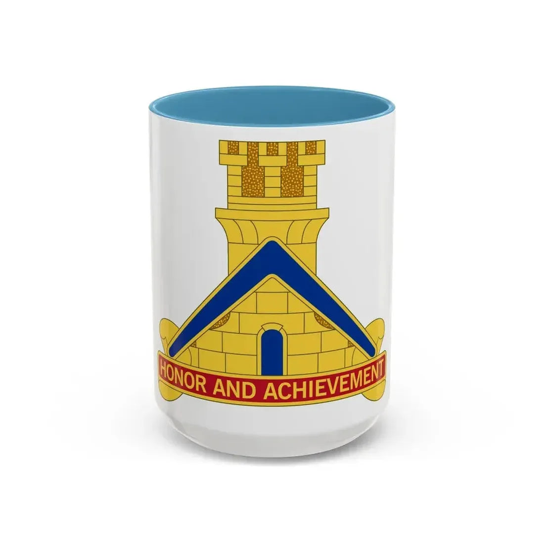 339 Engineer Battalion (U.S. Army) Accent Coffee Mug 15oz Light Blue - Go Mug Yourself