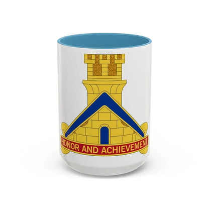 339 Engineer Battalion (U.S. Army) Accent Coffee Mug 15oz Light Blue - Go Mug Yourself