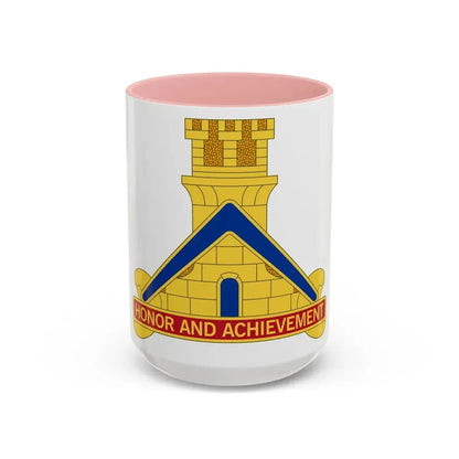 339 Engineer Battalion (U.S. Army) Accent Coffee Mug 15oz Pink - Go Mug Yourself