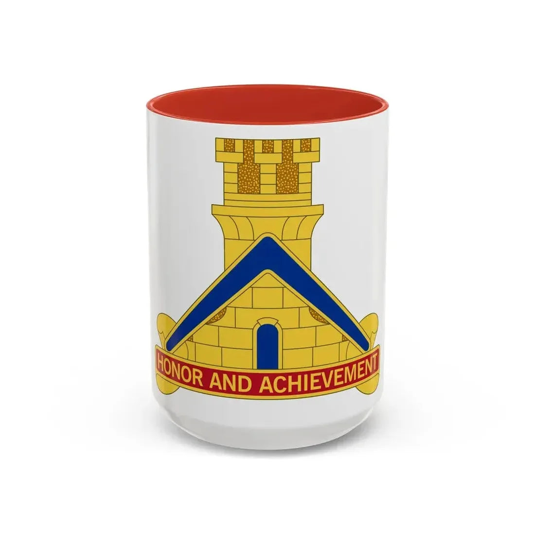 339 Engineer Battalion (U.S. Army) Accent Coffee Mug 15oz Red - Go Mug Yourself