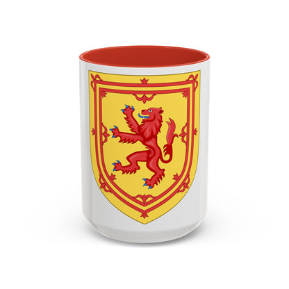 Royal Arms of the Kingdom of Scotland - Accent Coffee Mug