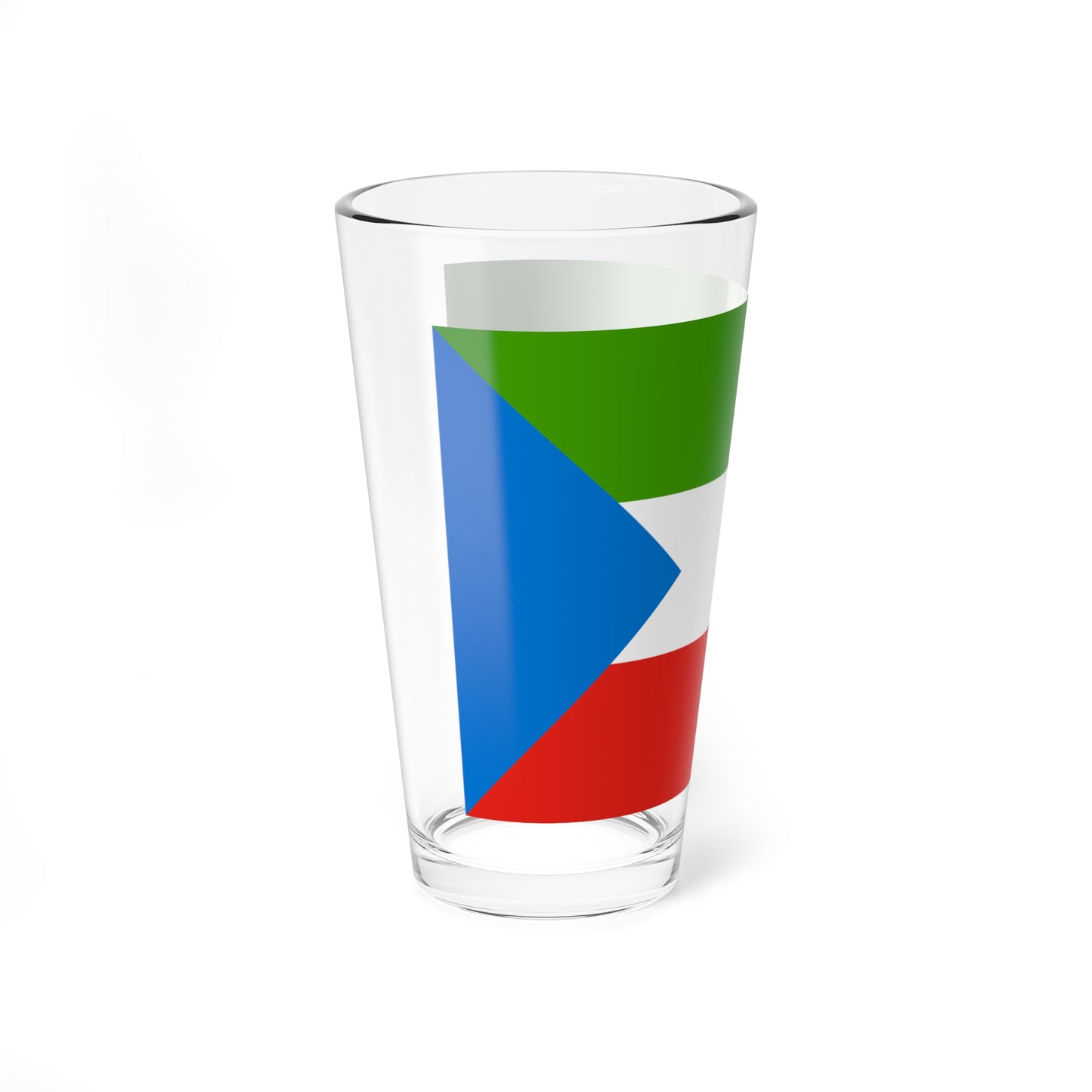 Flag of Equatorial Guinea without coat of arms (Equatorial Guinea) Pint Glass 16oz