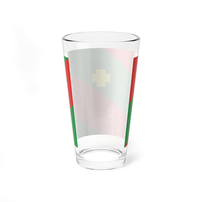Flag of Troitcky rayon Chelyabinsk oblast (Russia) Pint Glass 16oz