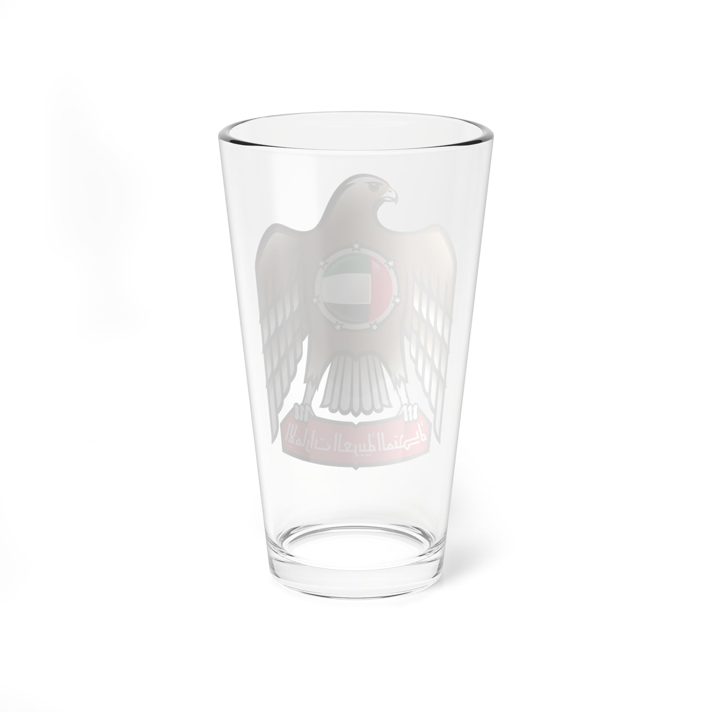 Emblem of the United Arab Emirates variant 1 (United Arab Emirates) (Coat of Arms) Pint Glass 16oz