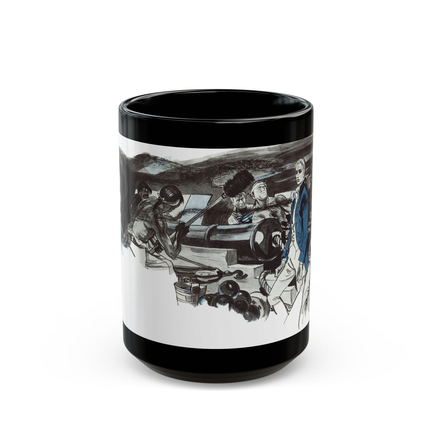 Gentian Hill by Elizabeth Goudge, Woman's Journal, 1949 - Black Coffee Mug-15oz-Go Mug Yourself