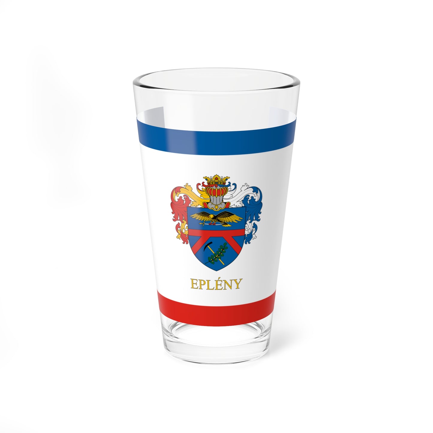Flag of Epleny (Hungary) Pint Glass 16oz