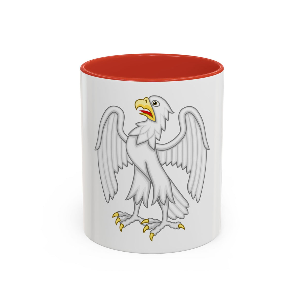 Silver Falcon Badge of Edward III - Accent Coffee Mug