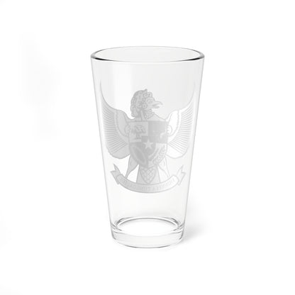 Coat of arms of United States of Indonesia (Indonesia) (Coat of Arms) Pint Glass 16oz