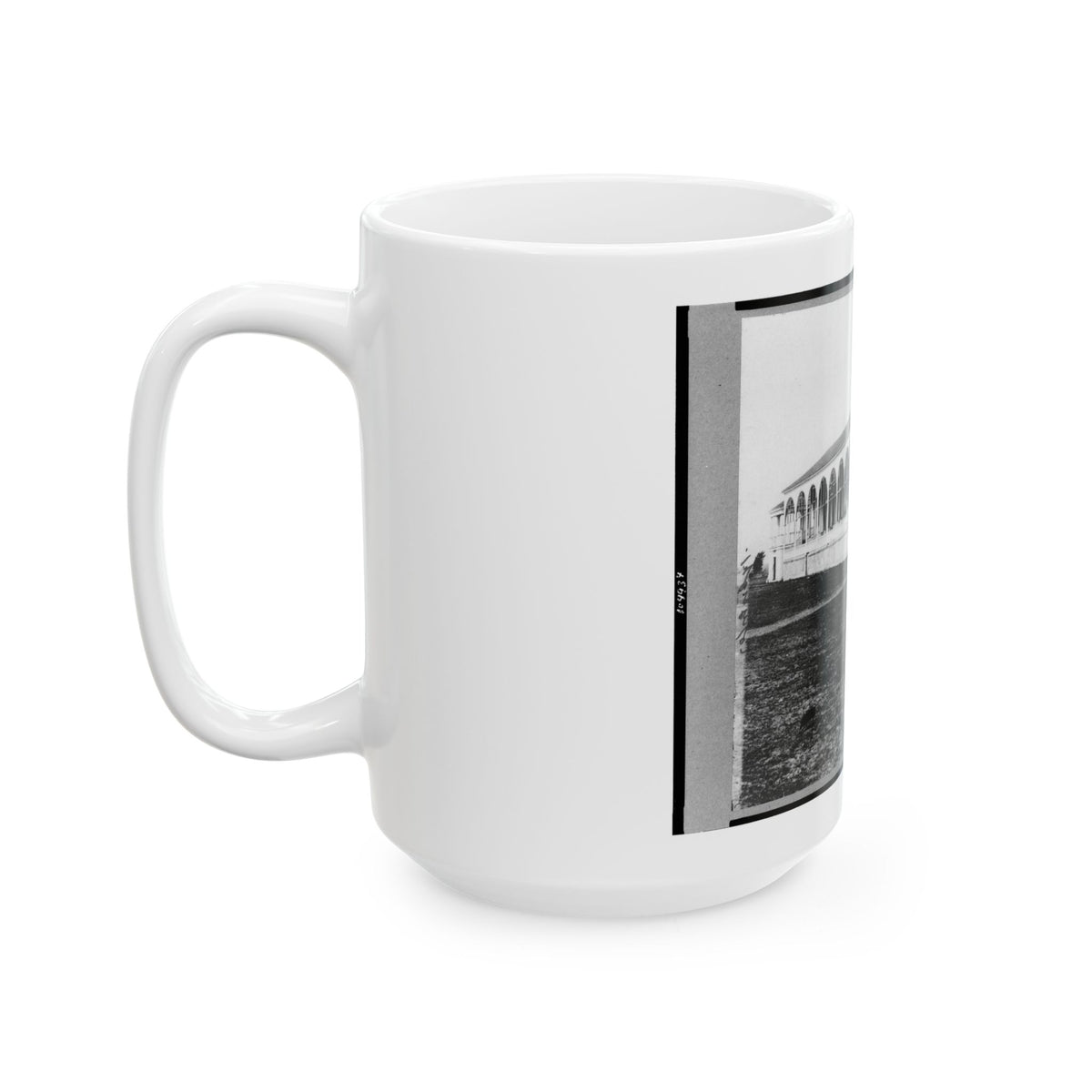 Club House Race Course, Where Federal Officers Were Confined, Charleston, S.C., April 1865 (U.S. Civil War) White Coffee Mug