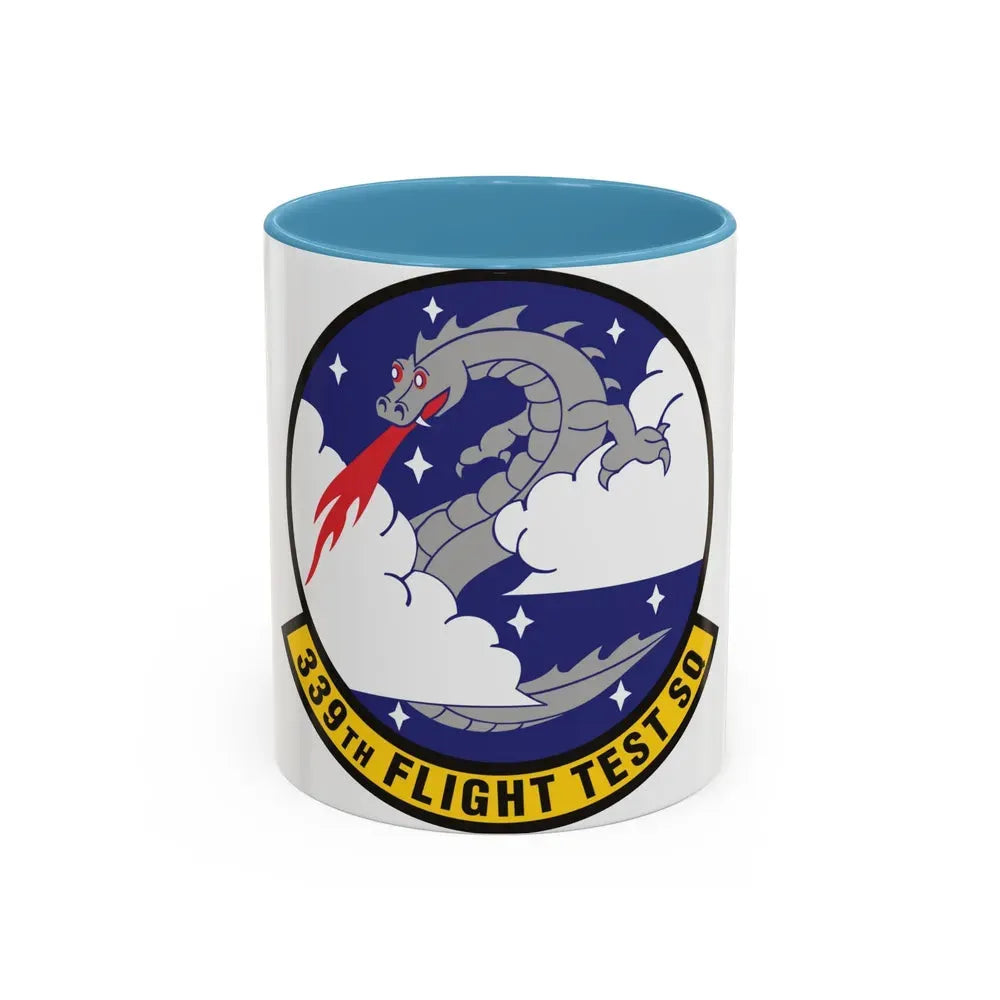 339th Flight Test Squadron (U.S. Air Force) Accent Coffee Mug 11oz Light Blue - Go Mug Yourself