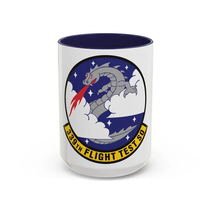 339th Flight Test Squadron (U.S. Air Force) Accent Coffee Mug 15oz Navy - Go Mug Yourself