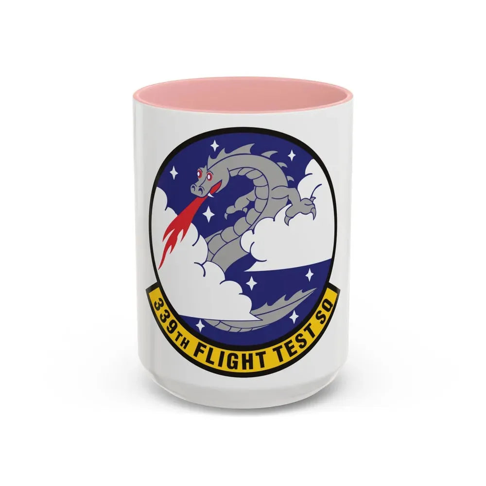 339th Flight Test Squadron (U.S. Air Force) Accent Coffee Mug 15oz Pink - Go Mug Yourself