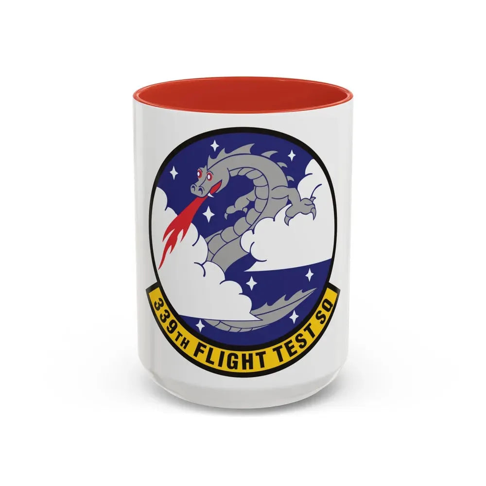 339th Flight Test Squadron (U.S. Air Force) Accent Coffee Mug 15oz Red - Go Mug Yourself