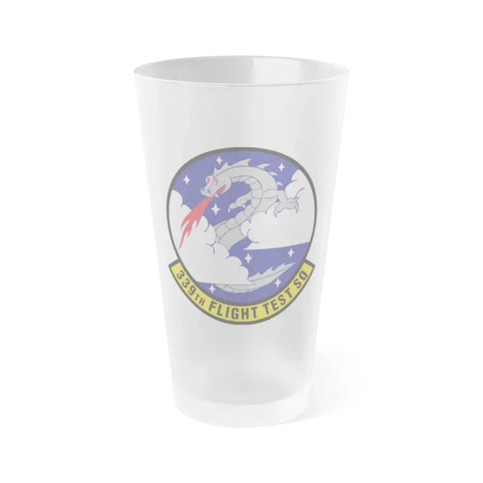 339th Flight Test Squadron (U.S. Air Force) Frosted Pint Glass 16oz 16oz Frosted - Go Mug Yourself