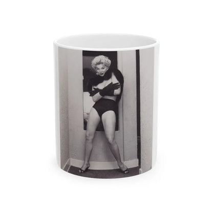 Barbara Nichols #537 (Vintage Female Icon) White Coffee Mug-11oz-Go Mug Yourself