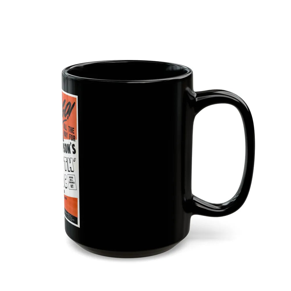 Sue Thompson 1965 (Music Poster) Black Coffee Mug-Go Mug Yourself