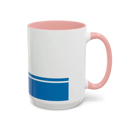 Flag of Gdynia Poland - Accent Coffee Mug-Go Mug Yourself