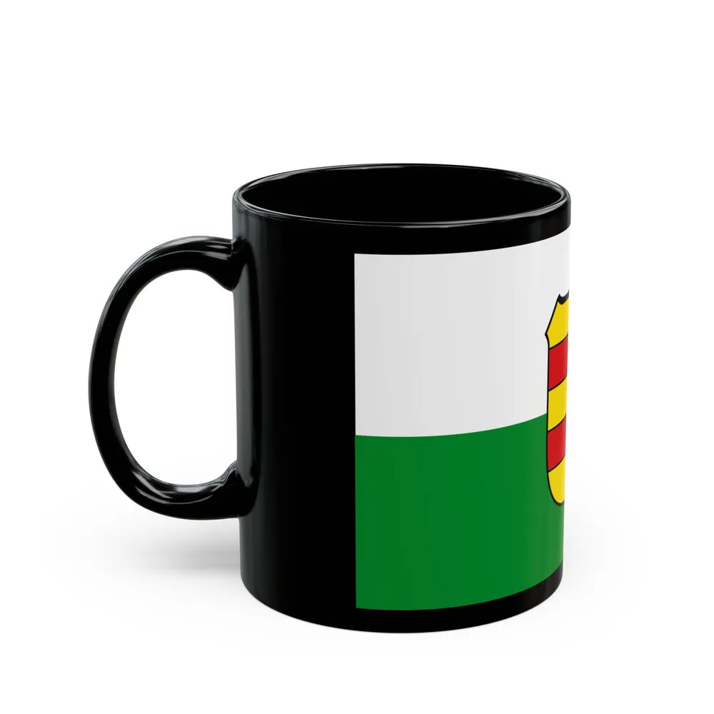 Flag of Wesermarsch Germany - Black Coffee Mug-Go Mug Yourself