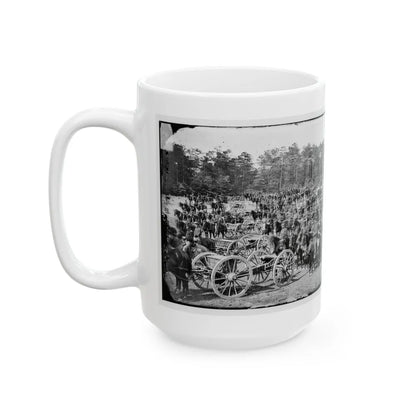 Fair Oaks, Va., Vicinity. Battery M., 2d U.S. Artillery, Commanded By Capt. Henry Benson (U.S. Civil War) White Coffee Mug-Go Mug Yourself