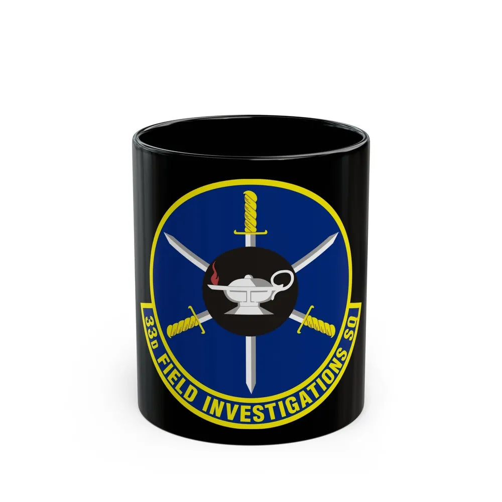 33d Field Investigations Squadron (U.S. Air Force) Black Coffee Mug-11oz-Go Mug Yourself