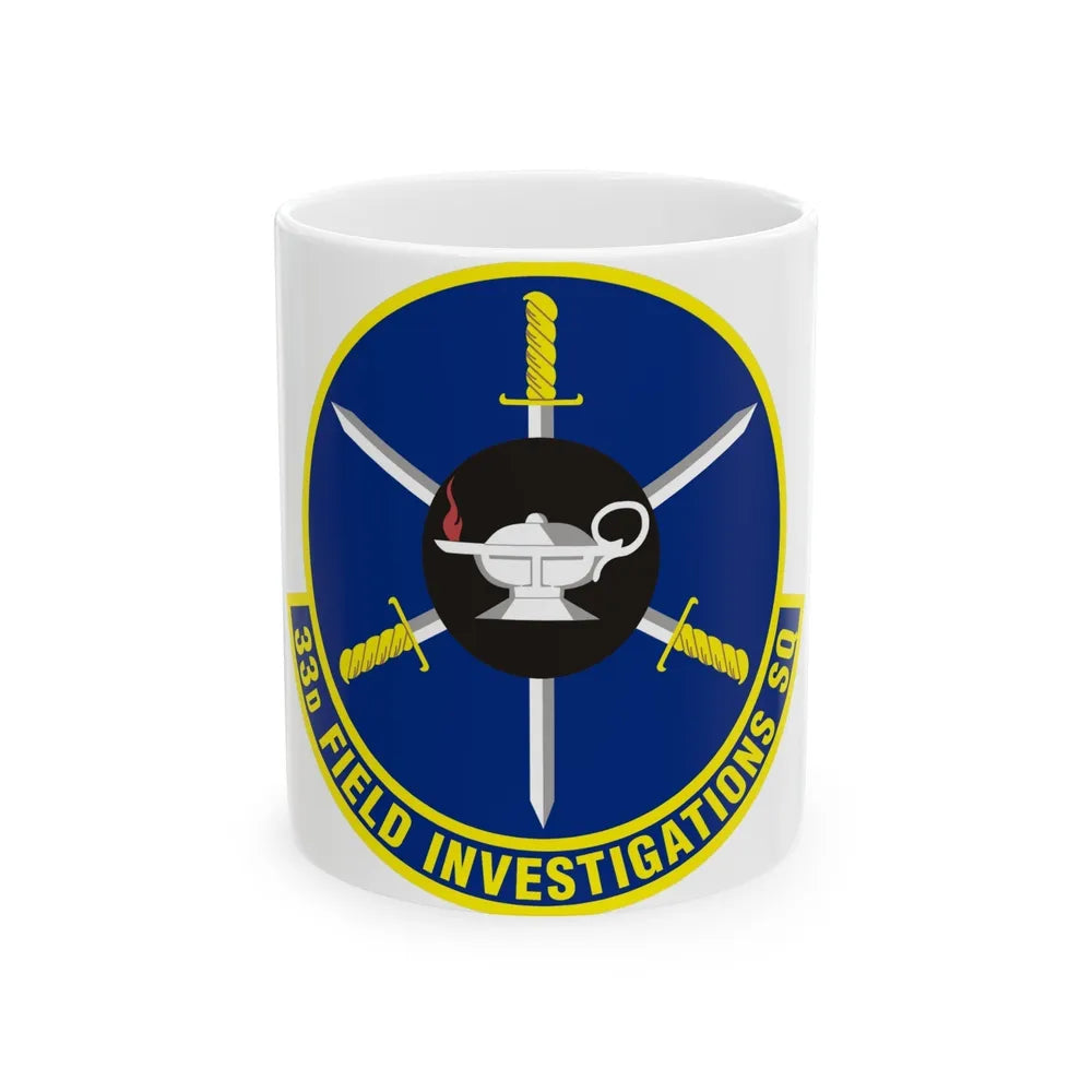 33d Field Investigations Squadron (U.S. Air Force) White Coffee Mug-11oz-Go Mug Yourself