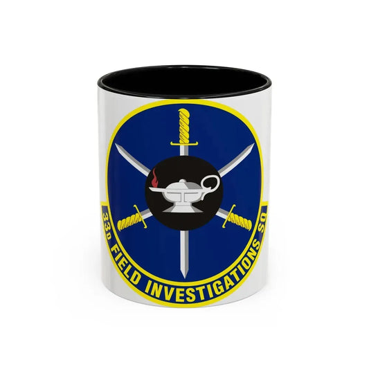 33d Field Investigations Squadron (U.S. Air Force) Accent Coffee Mug 11oz Black - Go Mug Yourself