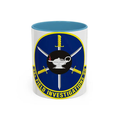 33d Field Investigations Squadron (U.S. Air Force) Accent Coffee Mug 11oz Light Blue - Go Mug Yourself