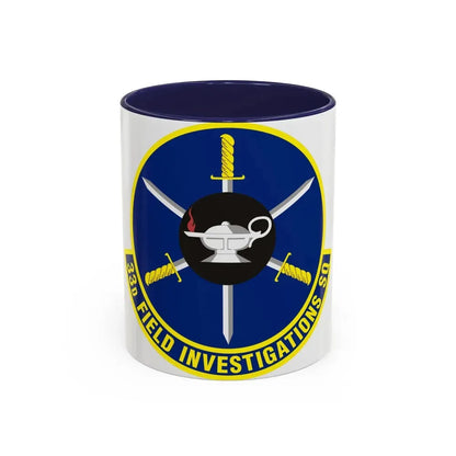 33d Field Investigations Squadron (U.S. Air Force) Accent Coffee Mug 11oz Navy - Go Mug Yourself