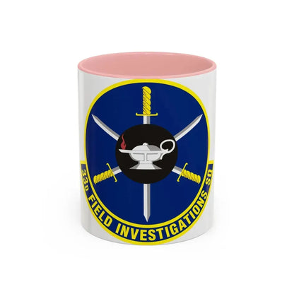 33d Field Investigations Squadron (U.S. Air Force) Accent Coffee Mug 11oz Pink - Go Mug Yourself