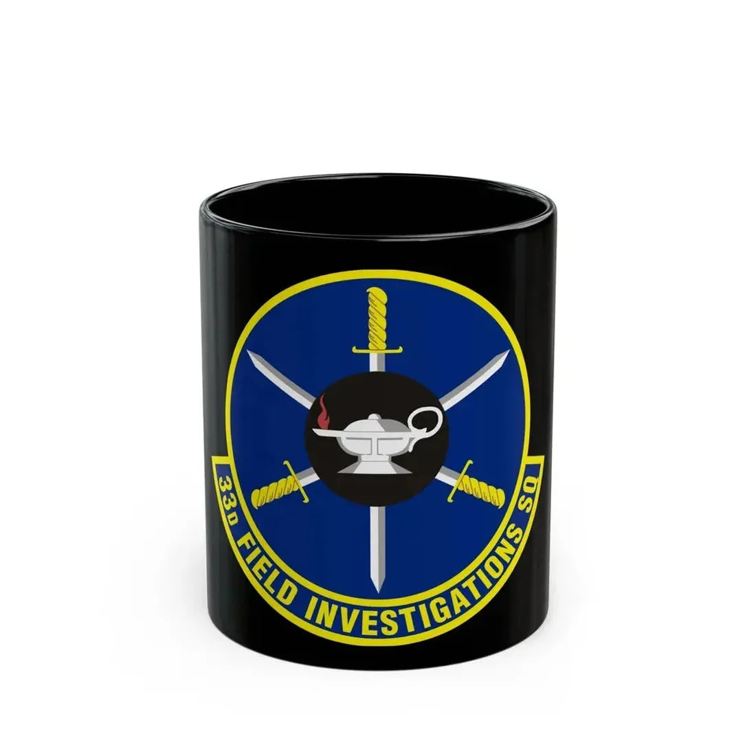 33d Field Investigations Squadron (U.S. Air Force) Black Coffee Mug 11oz - Go Mug Yourself