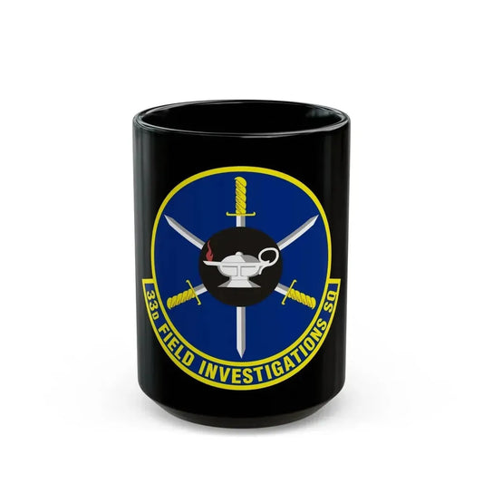 33d Field Investigations Squadron (U.S. Air Force) Black Coffee Mug 15oz - Go Mug Yourself