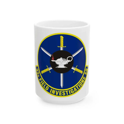 33d Field Investigations Squadron (U.S. Air Force) White Coffee Mug 15oz - Go Mug Yourself