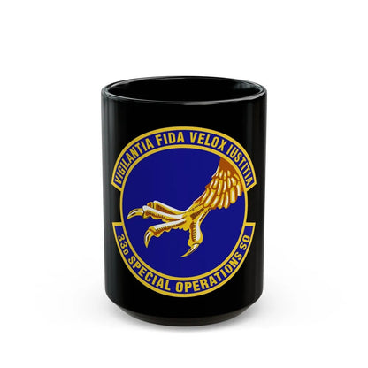 33d Special Operations Squadron (U.S. Air Force) Black Coffee Mug-15oz-Go Mug Yourself