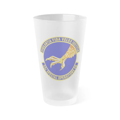 33d Special Operations Squadron (U.S. Air Force) Frosted Pint Glass 16oz-16oz-Frosted-Go Mug Yourself