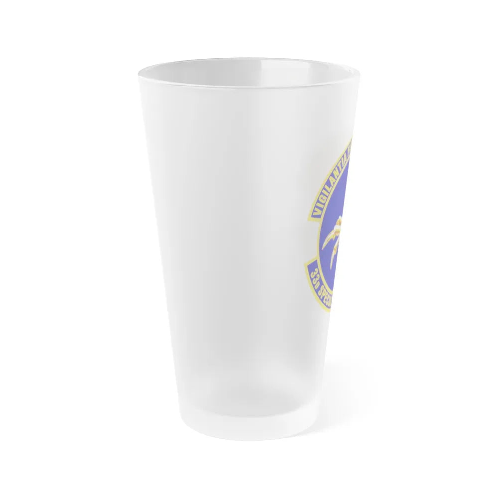 33d Special Operations Squadron (U.S. Air Force) Frosted Pint Glass 16oz-Go Mug Yourself