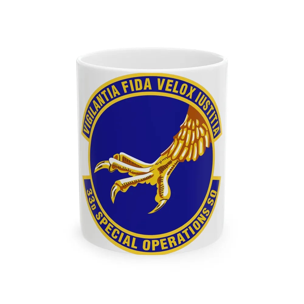 33d Special Operations Squadron (U.S. Air Force) White Coffee Mug-11oz-Go Mug Yourself