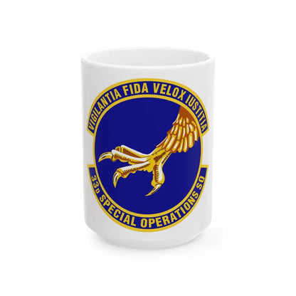 33d Special Operations Squadron (U.S. Air Force) White Coffee Mug-15oz-Go Mug Yourself